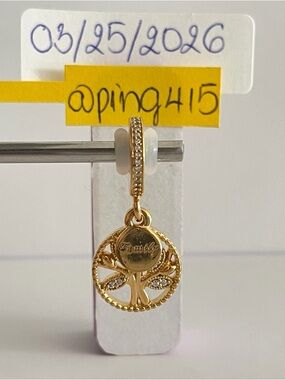 Pandora Shine Family Tree dangle